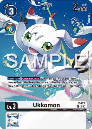 Ukkomon - P-123 (Digimon Adventure 02: The Beginning Set) — Digimon Promotion Cards