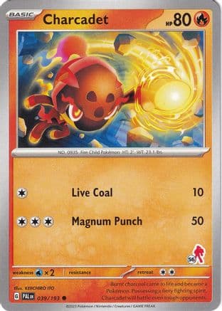 Charcadet - Armarouge 56 — Battle Academy 2024 Pokémon TCG card by KEICHIRO ITO