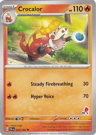 Crocalor - Armarouge 30 — Battle Academy 2024 Pokémon TCG card by Mitsuhiro Arita