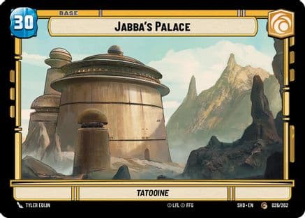 Jabba's Palace // Experience — Shadows of the Galaxy Star Wars: Unlimited card by Tyler Edlin