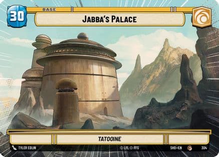 Jabba's Palace // Shield (Hyperspace) — Shadows of the Galaxy Star Wars: Unlimited card by Tyler Edlin
