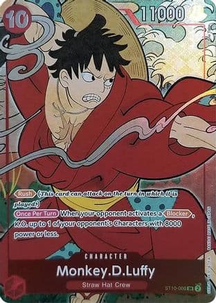 Monkey.D.Luffy (English Version 1st Anniversary Set) — One Piece Promotion Cards
