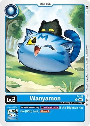 Wanyamon - P-148 (Store Tournament 2024 Jul. - Sep. Participation Pack) — Digimon Promotion Cards
