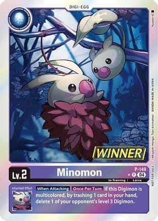 Minomon - P-149 (Store Tournament 2024 Jul. - Sep. Winner Pack) — Digimon Promotion Cards