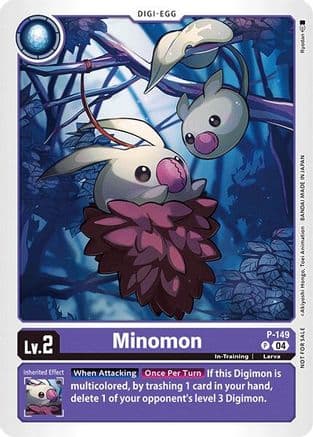 Minomon - P-149 (Store Tournament 2024 Jul. - Sep. Participation Pack) — Digimon Promotion Cards