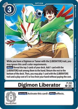 Digimon Liberator - P-151 (Store Tournament 2024 Jul. - Sep. Participation Pack) — Digimon Promotion Cards