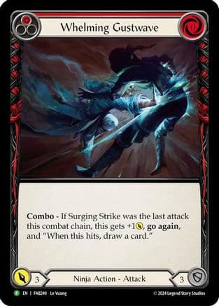 Whelming Gustwave (Red) - FAB249 — Flesh and Blood: Promo Cards