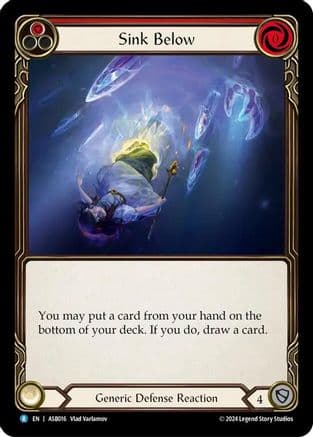 Sink Below (Red) — Flesh and Blood card