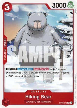 Hiking Bear — Two Legends One Piece Card Game card by COSA