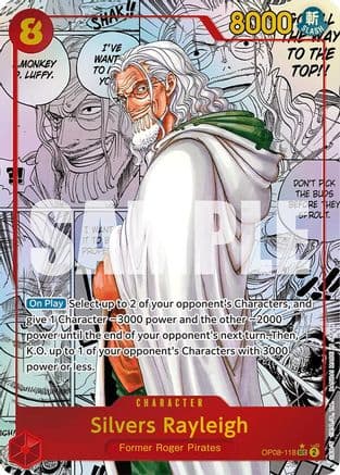 Silvers Rayleigh (Parallel) (Manga) — One Piece Card Game card