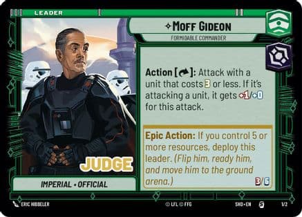 Moff Gideon - Formidable Commander — Judge Promos