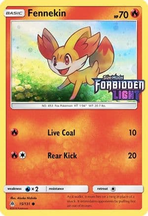 Fennekin - 15/131 (Toys R' Us Promo) — SM Promos Pokémon TCG card by Atsuko Nishida
