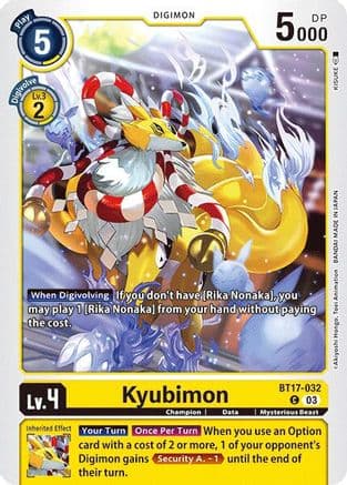 Kyubimon — Secret Crisis Digimon Card Game card by KISUKE