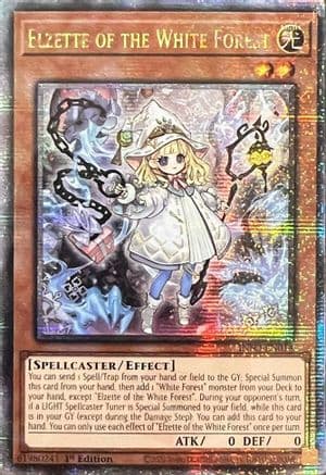 Elzette of the White Forest (Quarter Century Secret Rare) — Yu-Gi-Oh! card