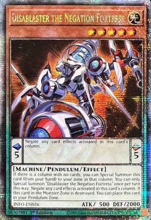 Disablaster the Negation Fortress (Quarter Century Secret Rare) — The Infinite Forbidden