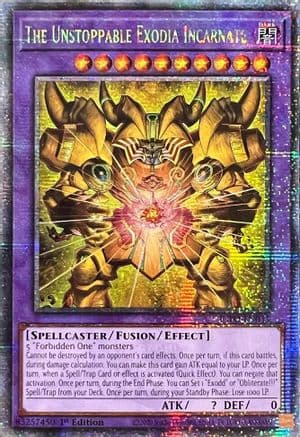 The Unstoppable Exodia Incarnate (Quarter Century Secret Rare) — The Infinite Forbidden