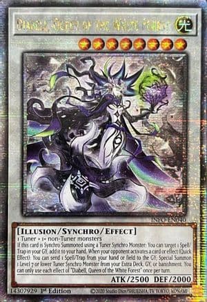 Diabell, Queen of the White Forest (Quarter Century Secret Rare) — Yu-Gi-Oh! card