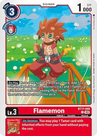 Flamemon — Secret Crisis Digimon Card Game card by Iori Sunakura