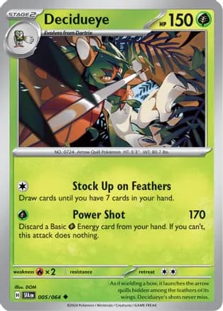 Decidueye — SV: Shrouded Fable Pokémon TCG card by DOM