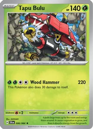 Tapu Bulu - 006/064 — SV: Shrouded Fable Pokémon TCG card by GOSSAN