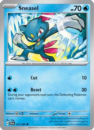 Sneasel — SV: Shrouded Fable Pokémon TCG card by Krgc