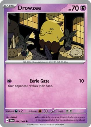 Drowzee — SV: Shrouded Fable Pokémon TCG card by OKUBO
