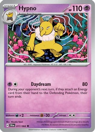 Hypno — SV: Shrouded Fable Pokémon TCG card by Masako Tomii