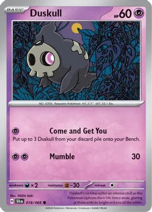 Duskull - 018/064 — SV: Shrouded Fable