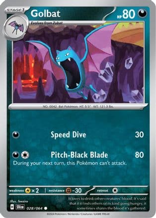 Golbat — SV: Shrouded Fable Pokémon TCG card by Teeziro