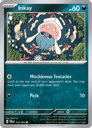 Inkay — SV: Shrouded Fable Pokémon TCG card by Mori Yuu