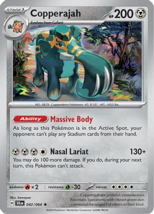 Copperajah — SV: Shrouded Fable Pokémon TCG card by kawayoo