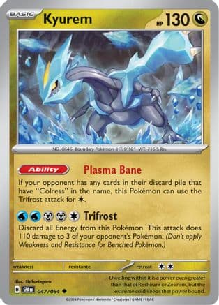 Kyurem — SV: Shrouded Fable Pokémon TCG card by Shiburingaru