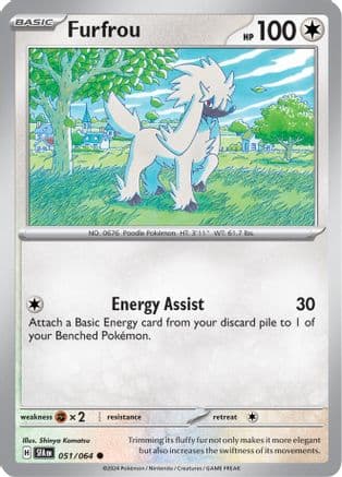 Furfrou — SV: Shrouded Fable Pokémon TCG card by Shinya Komatsu
