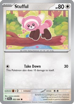 Stufful — SV: Shrouded Fable Pokémon TCG card by ryoma uratsuka