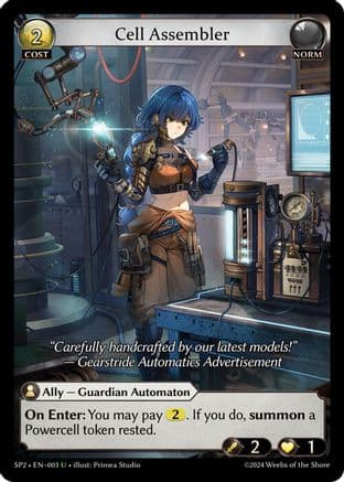 Cell Assembler — Supporter Pack 2 Grand Archive TCG card by Primea Studio