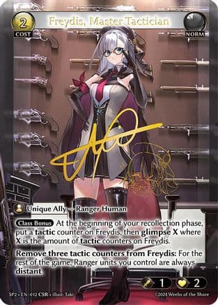 Freydis, Master Tactician (CSR) — Supporter Pack 2 Grand Archive TCG card by Taki