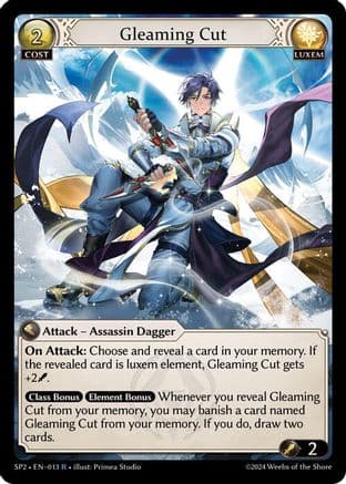 Gleaming Cut — Supporter Pack 2 Grand Archive TCG card by Primea Studio