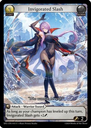 Invigorated Slash — Supporter Pack 2 Grand Archive TCG card by Primera Studio