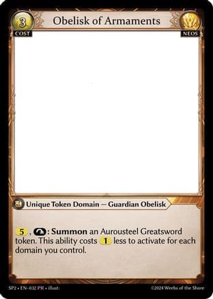 Obelisk of Armaments — Supporter Pack 2