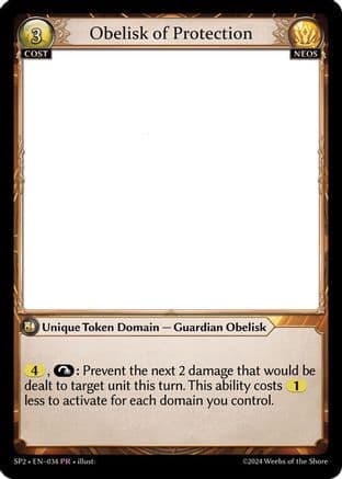 Obelisk of Protection — Supporter Pack 2