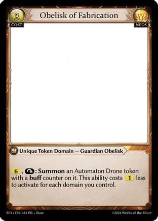 Obelisk of Fabrication — Supporter Pack 2