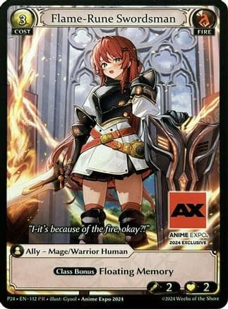 Flame-Rune Swordsman — Promotional Cards