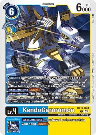 KendoGarurumon — Secret Crisis Digimon Card Game card by tessy