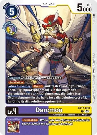 Darcmon — Secret Crisis Digimon Card Game card by Akiyoshi Hongō, Toei Animation