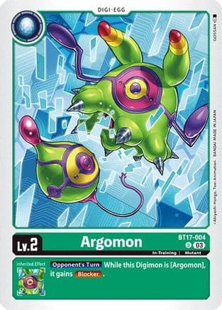 Argomon - BT17-004 — Secret Crisis Digimon Card Game card by GOSSAN