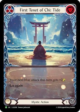 First Tenet of Chi: Tide - LGS296 — Flesh and Blood: Promo Cards Flesh and Blood card by Tomasz Jedruszek