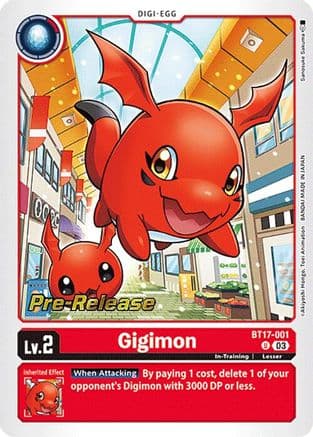Gigimon — Secret Crisis Pre-Release Cards