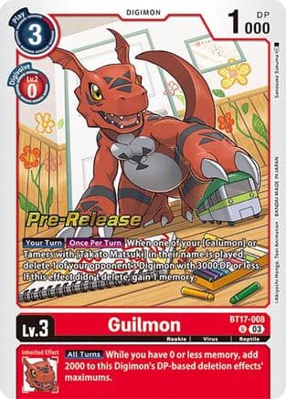 Guilmon — Secret Crisis Pre-Release Cards