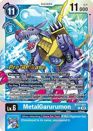 MetalGarurumon — Digimon Card Game card