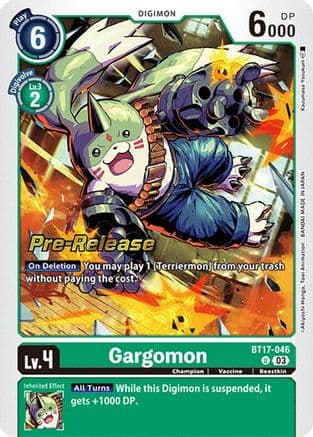 Gargomon — Secret Crisis Pre-Release Cards